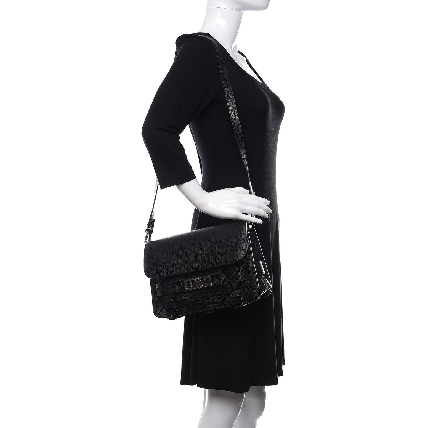 New Linosa Mini PS11 Classic Shoulder Bag Black