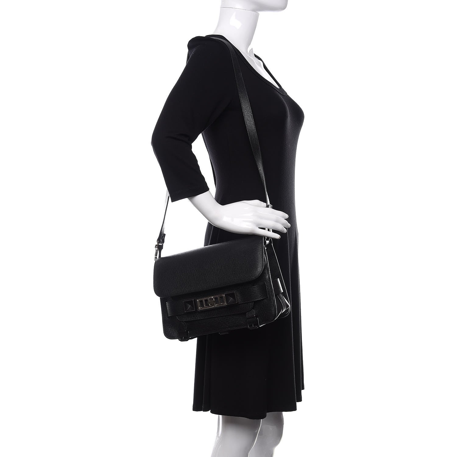 Proenza Schouler New Linosa Mini PS11 Classic Shoulder Bag Black 2 of 11