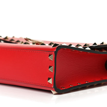 Valentino Garavani Vitello Medium Rockstud Flip Lock Crossbody Bag Rouge Pur 8 of 8