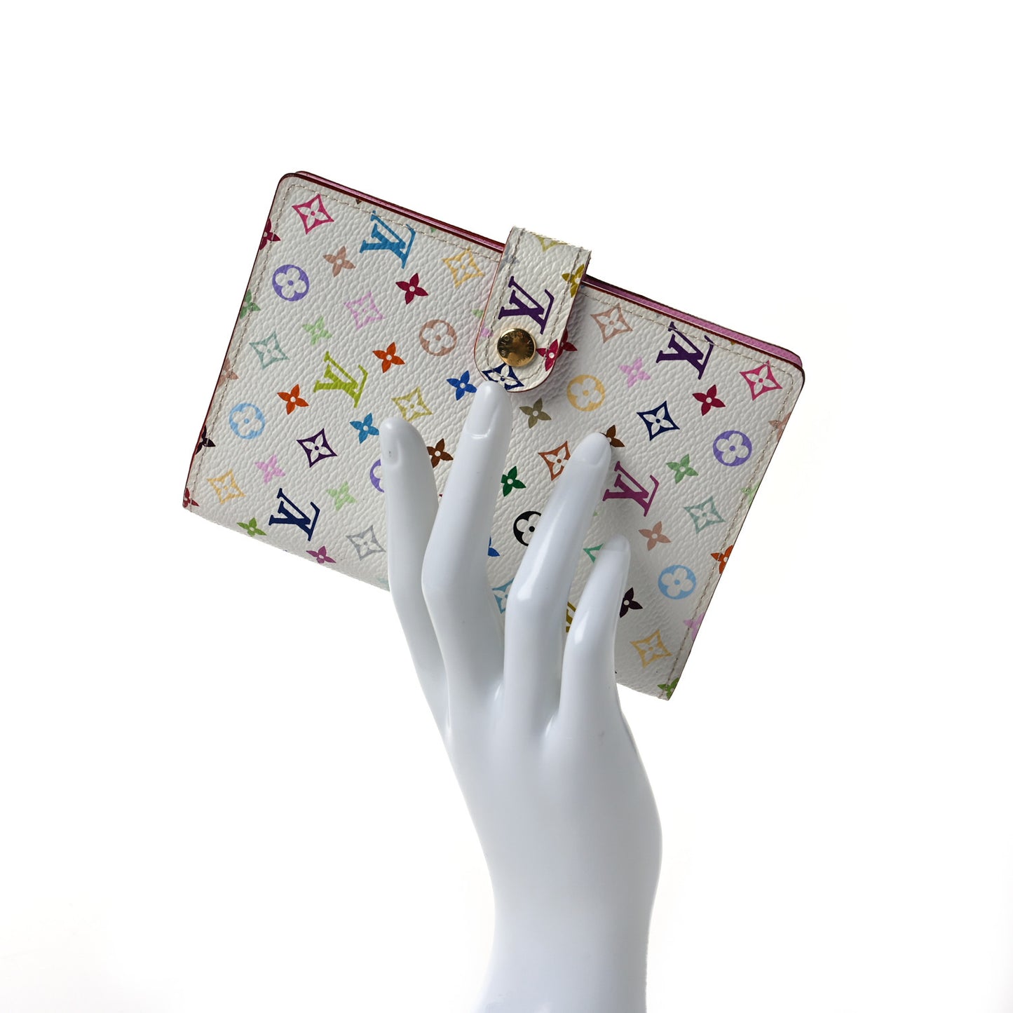 Monogram Multicolor Small Ring Agenda Cover White Litchi