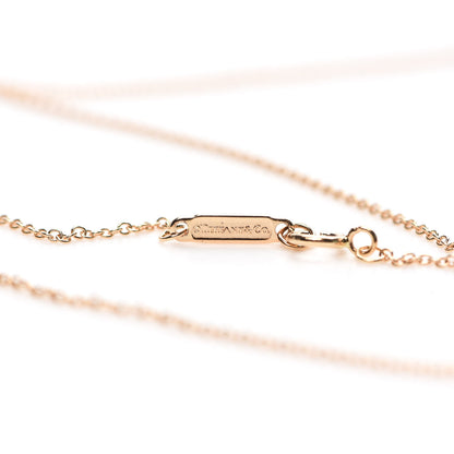 Tiffany 18K Yellow Gold Diamond Small T Smile Pendant Necklace 5 of 7