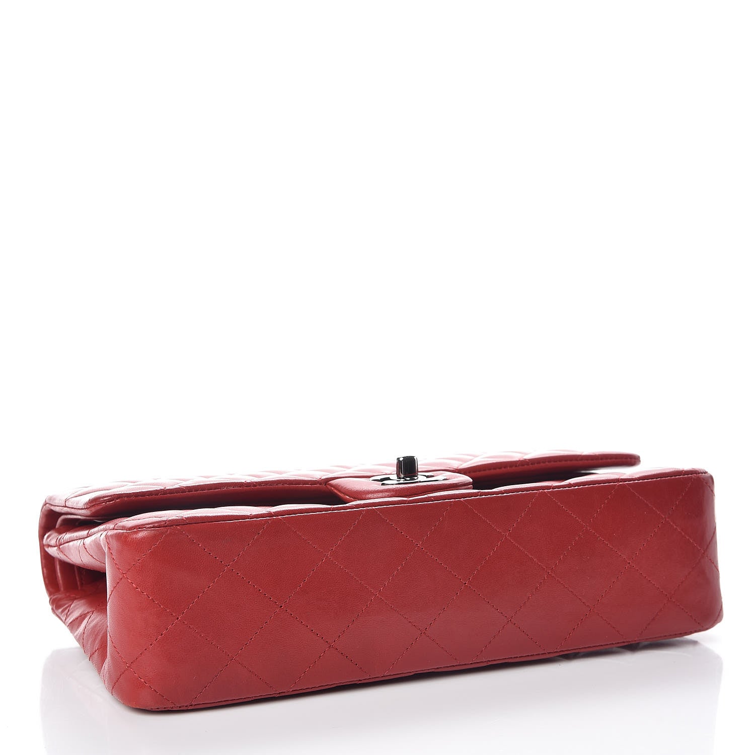 Chanel Lambskin Quilted Medium Double Flap Red 4 of 14