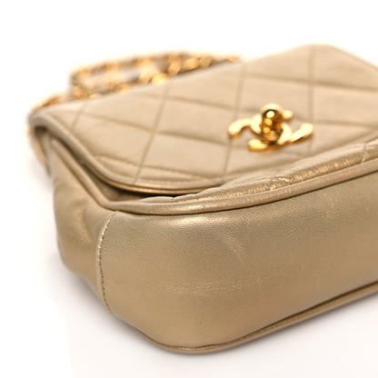 Chanel Metallic Lambskin Quilted Mini Flap Gold 8 of 9