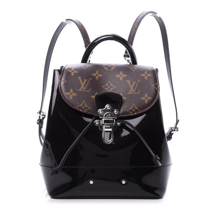 Louis Vuitton Patent Monogram Hot Springs Backpack Black 1 of 9