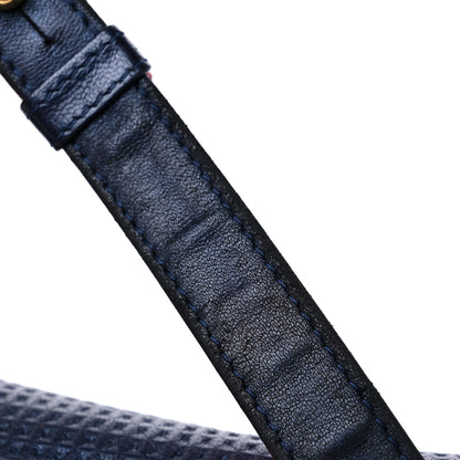 Chanel Lambskin Embossed New Medium Boy Cube Flap Navy 16 of 16