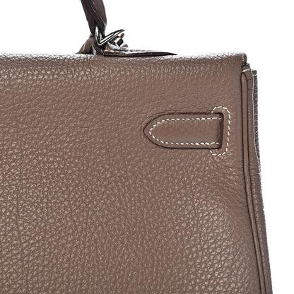 Hermes Togo Kelly Retourne 35 Etoupe 29 of 42