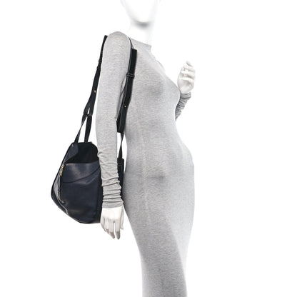 Loewe Calfskin Small Hammock Shoulder Bag Midnight Blue Black 2 of 10