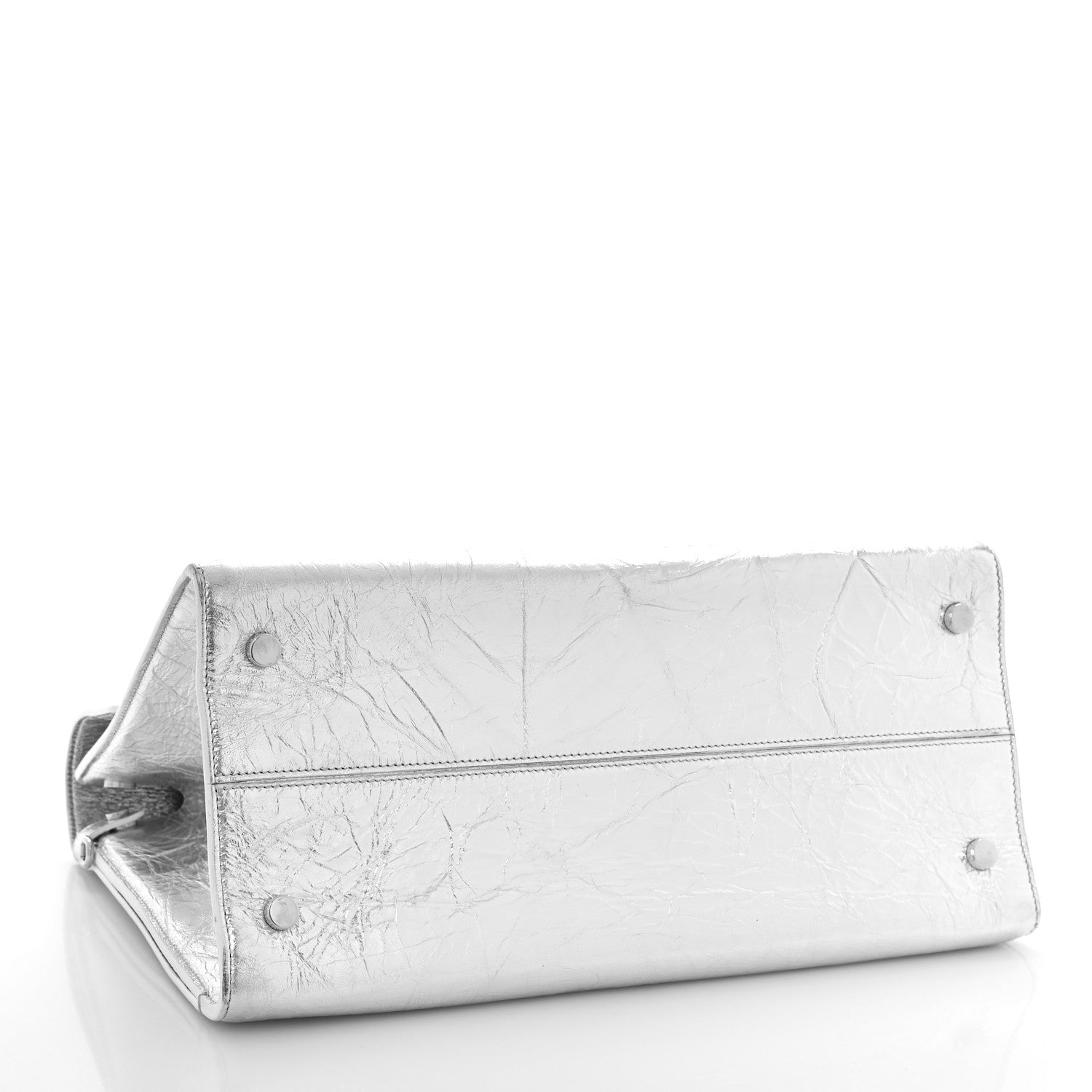 Christian Dior Metallic Calfskin Medium Diorever Flap Silver 4 of 8