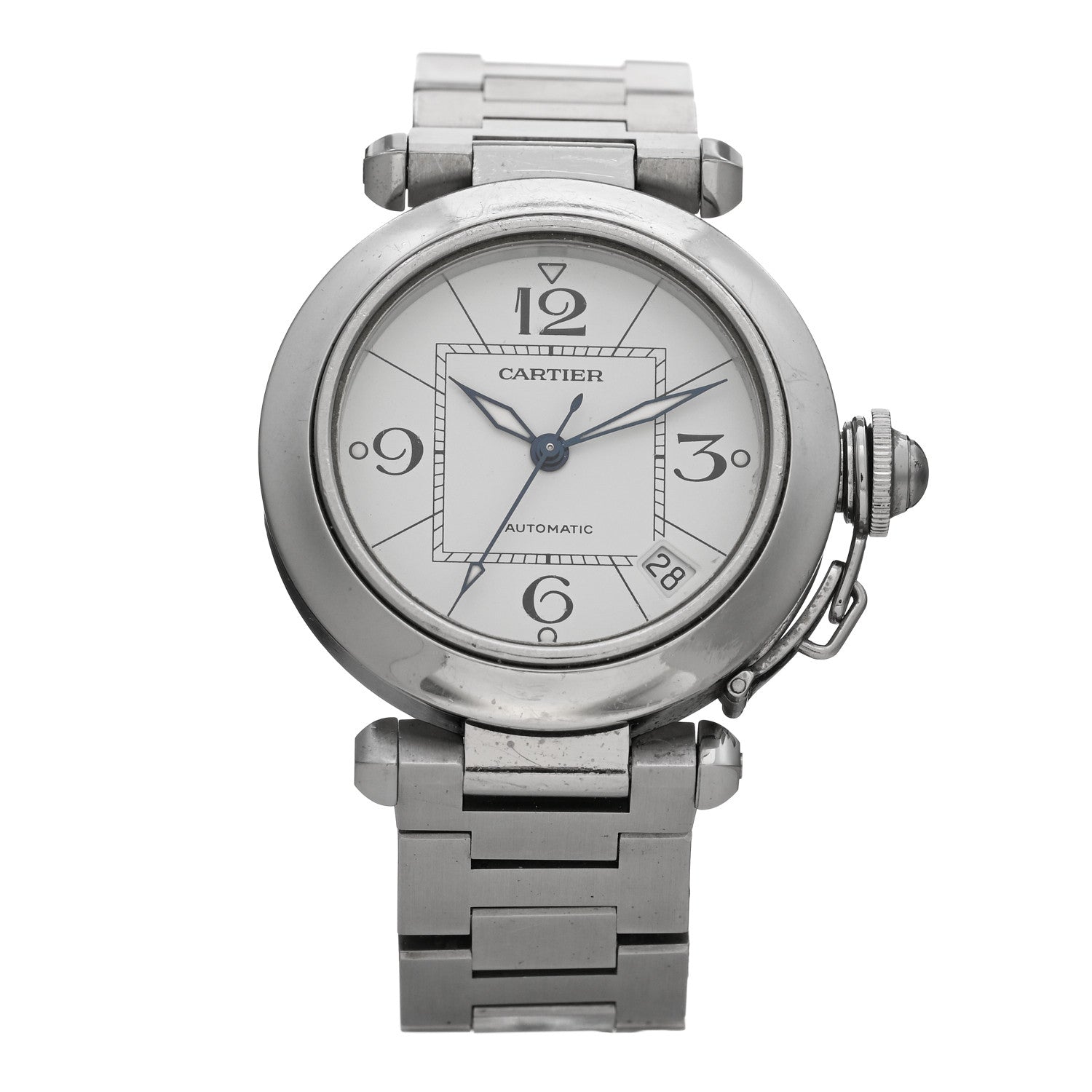 Cartier Stainless Steel 35mm Pasha C Automatic Watch 1 of 4