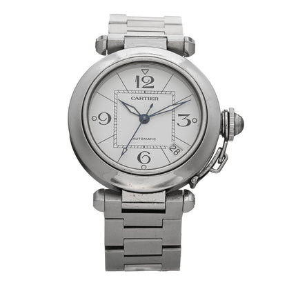 Cartier Stainless Steel 35mm Pasha C Automatic Watch 1 of 4