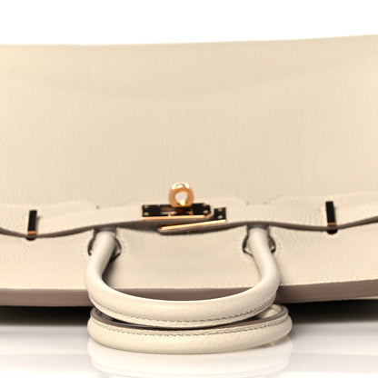 Hermes Togo Birkin 25 Craie 14 of 35