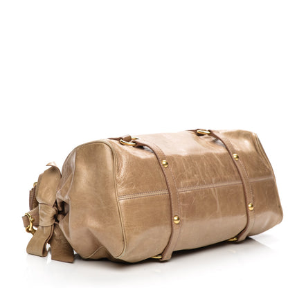 Miu Miu Vitello Lux Medium Bow Bag Cammeo 4 of 11