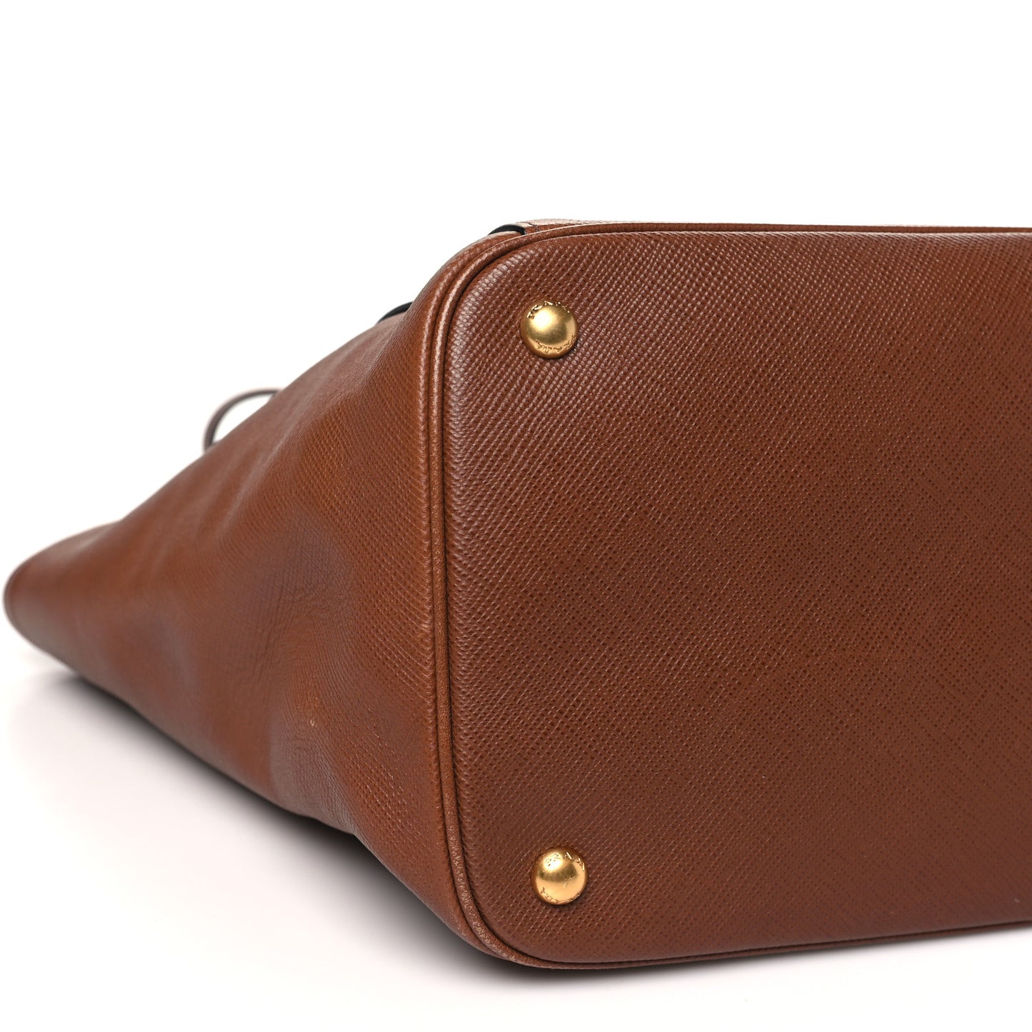 Saffiano Cuir Front Pocket Tote Palissandro