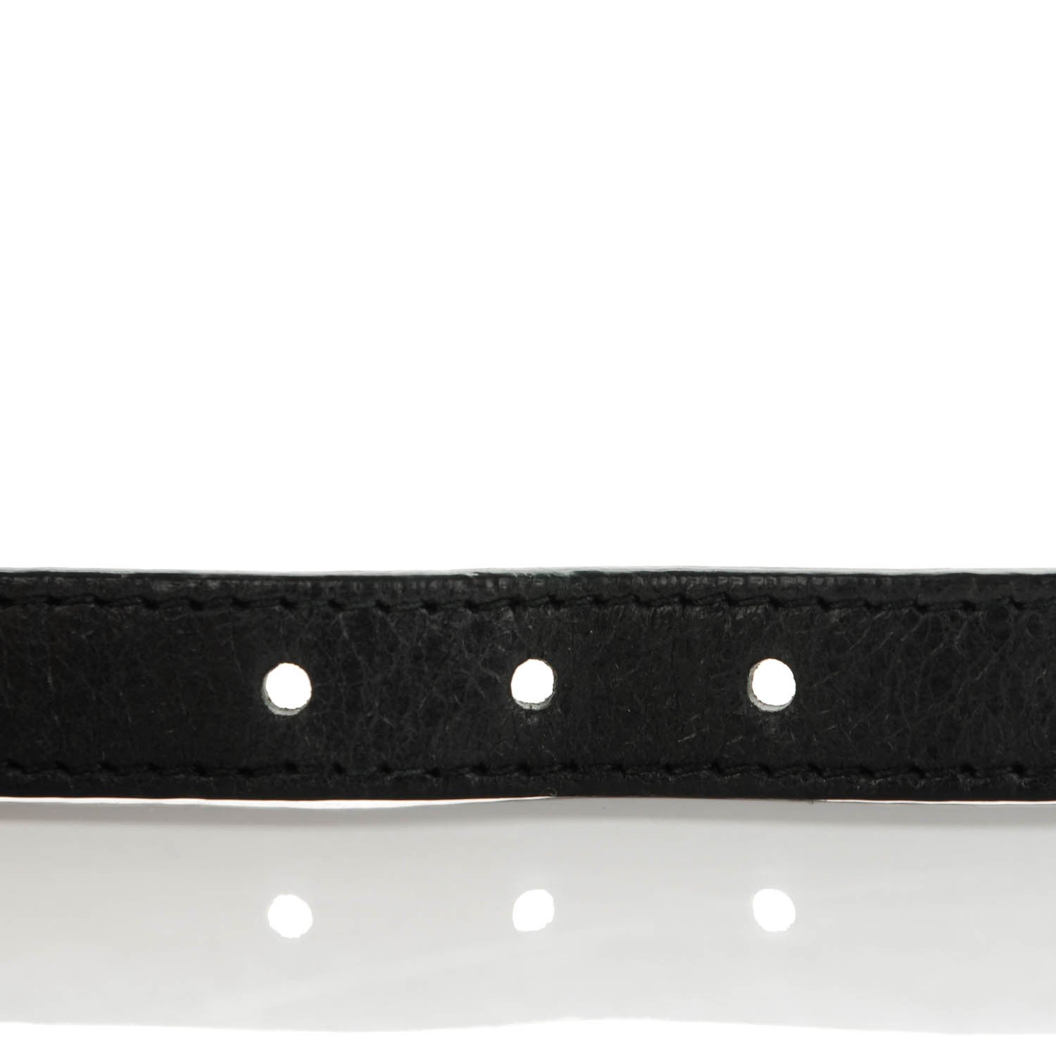 Balenciaga Agneau Giant 12 Rose Gold Hardware Triple Tour Bracelet S Black 6 of 7