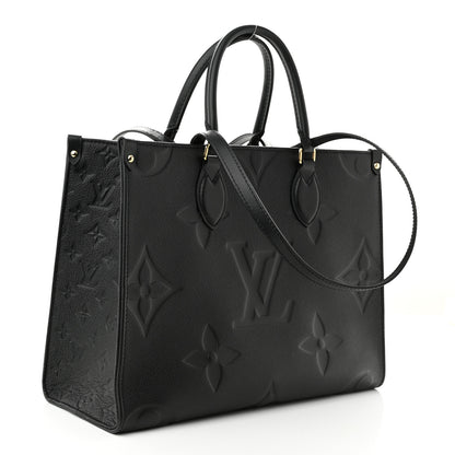 Louis Vuitton Empreinte Monogram Giant Onthego MM Black 3 of 9
