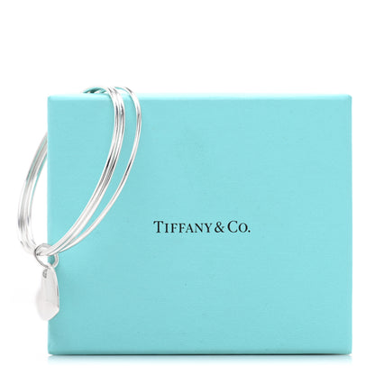 Tiffany Sterling Silver Heart Triple Bangle Bracelet 4 of 4