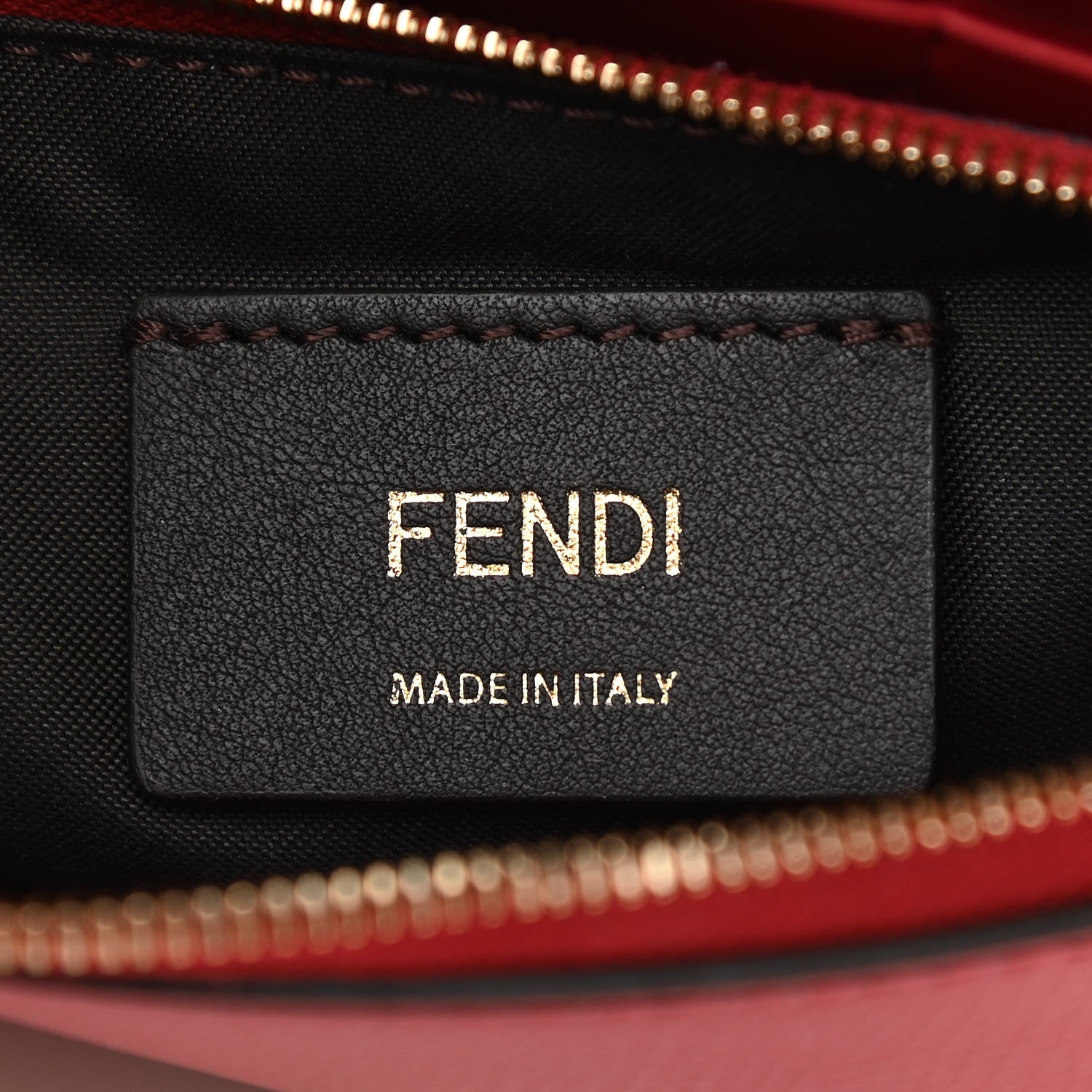 Fendi Vitello Cruise F is Fendi FF 1974 Embossed Medium Envelope Wallet On Chain Fragola Maya Black 6 of 14