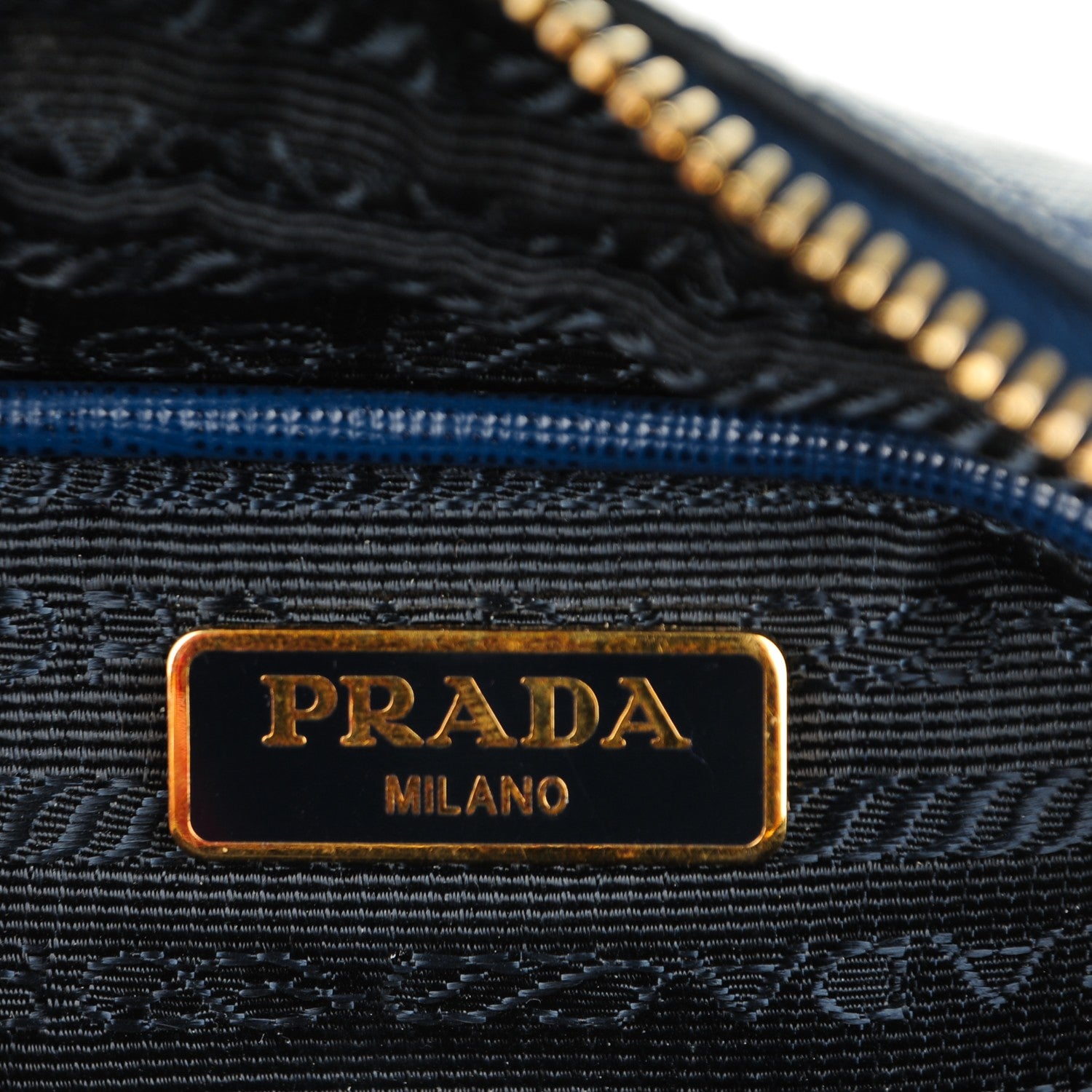 Prada Saffiano Mini Camera Crossbody Bleuette 6 of 7