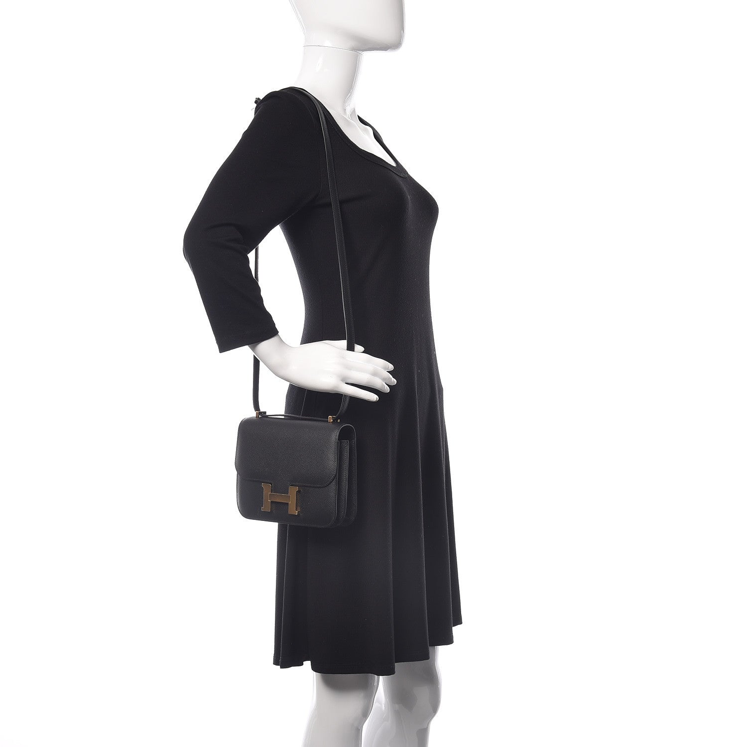 Hermes Epsom Constance 18 Black 2 of 21