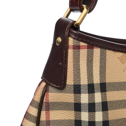 Burberry Haymarket Check Shoulder Bag Brown 10 of 13