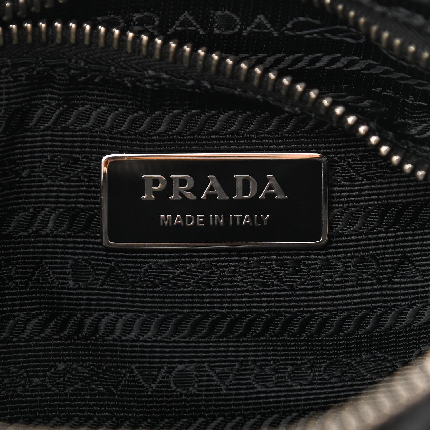 Prada Tessuto Nylon Quilted Shoulder Bag Black 8 of 9
