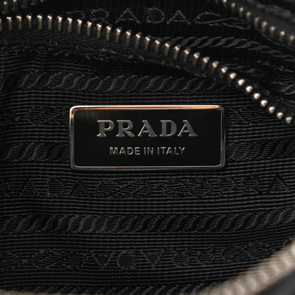 Prada Tessuto Nylon Quilted Shoulder Bag Black 8 of 9