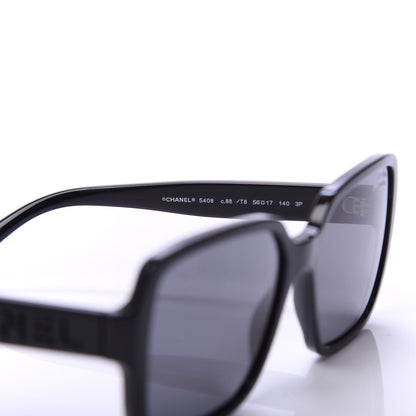 Chanel Acetate Polarized Square Sunglasses 5408 Black 6 of 8