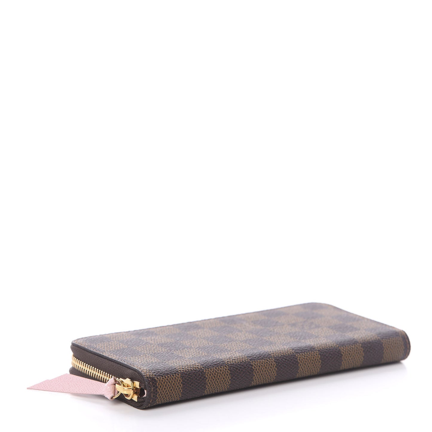 Damier Ebene Clemence Wallet Rose Ballerine