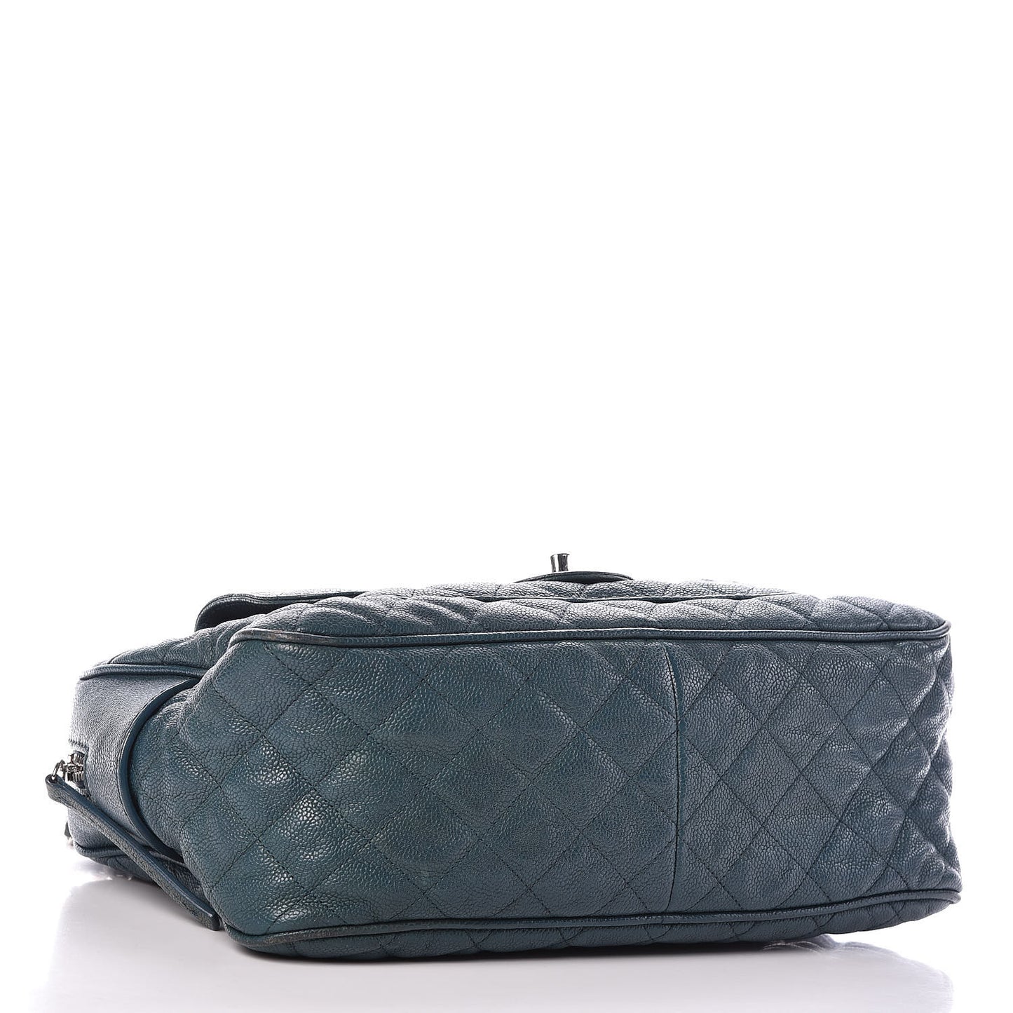 Caviar Quilted Large Paradoxal Camera Case Turquoise