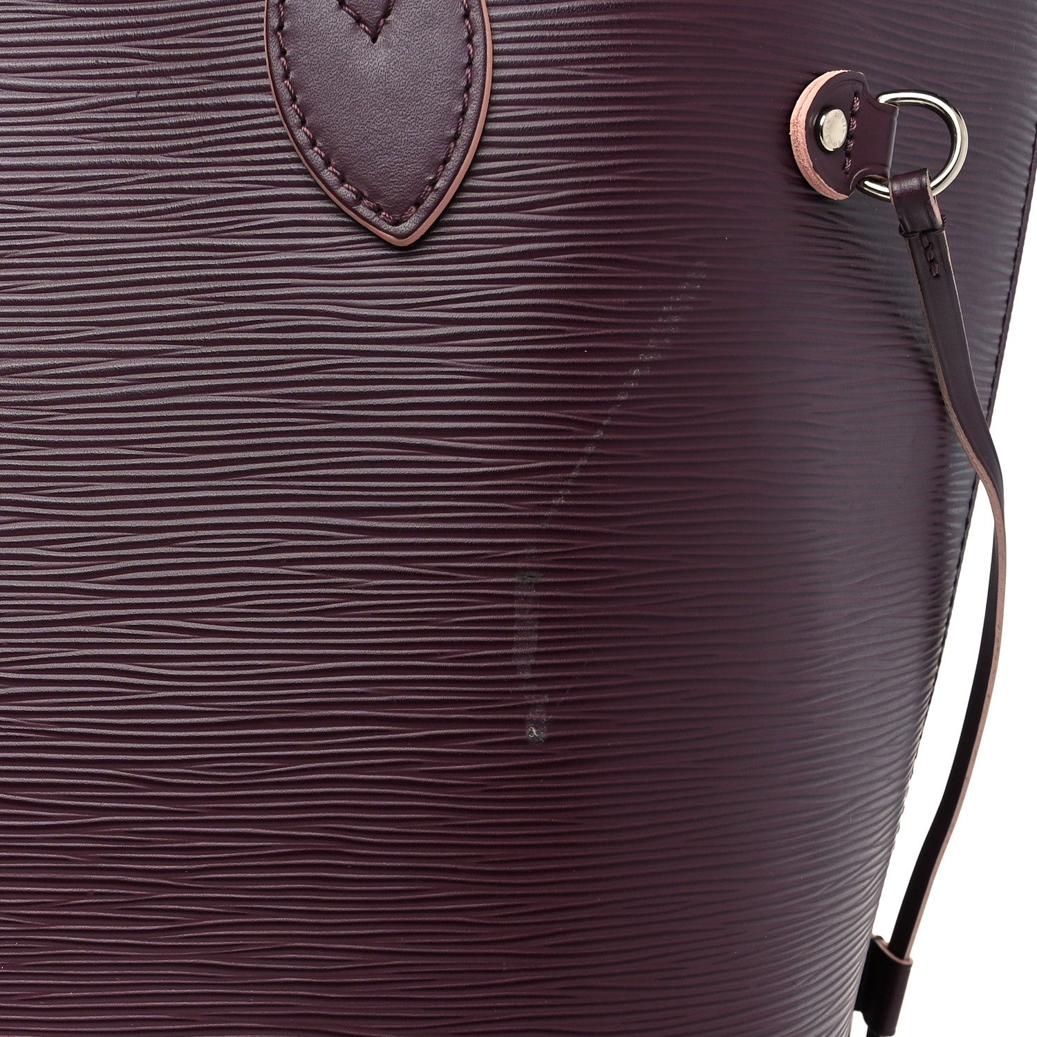 Louis Vuitton Epi Neverfull MM Prune Rose Poudre 12 of 14