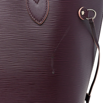 Louis Vuitton Epi Neverfull MM Prune Rose Poudre 12 of 14