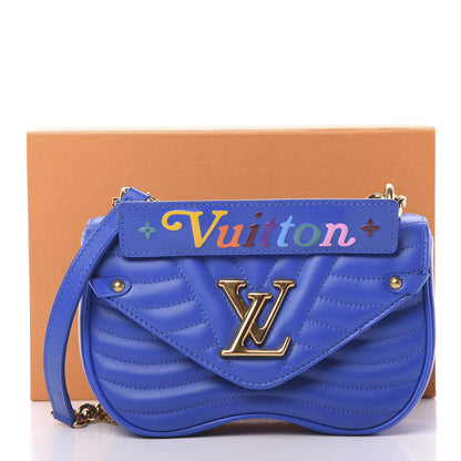 Louis Vuitton Calfskin New Wave Chain PM Blue Neon 10 of 10