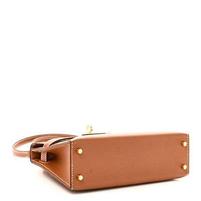 Hermes Epsom Mini Kelly Sellier 20 Gold 4 of 11