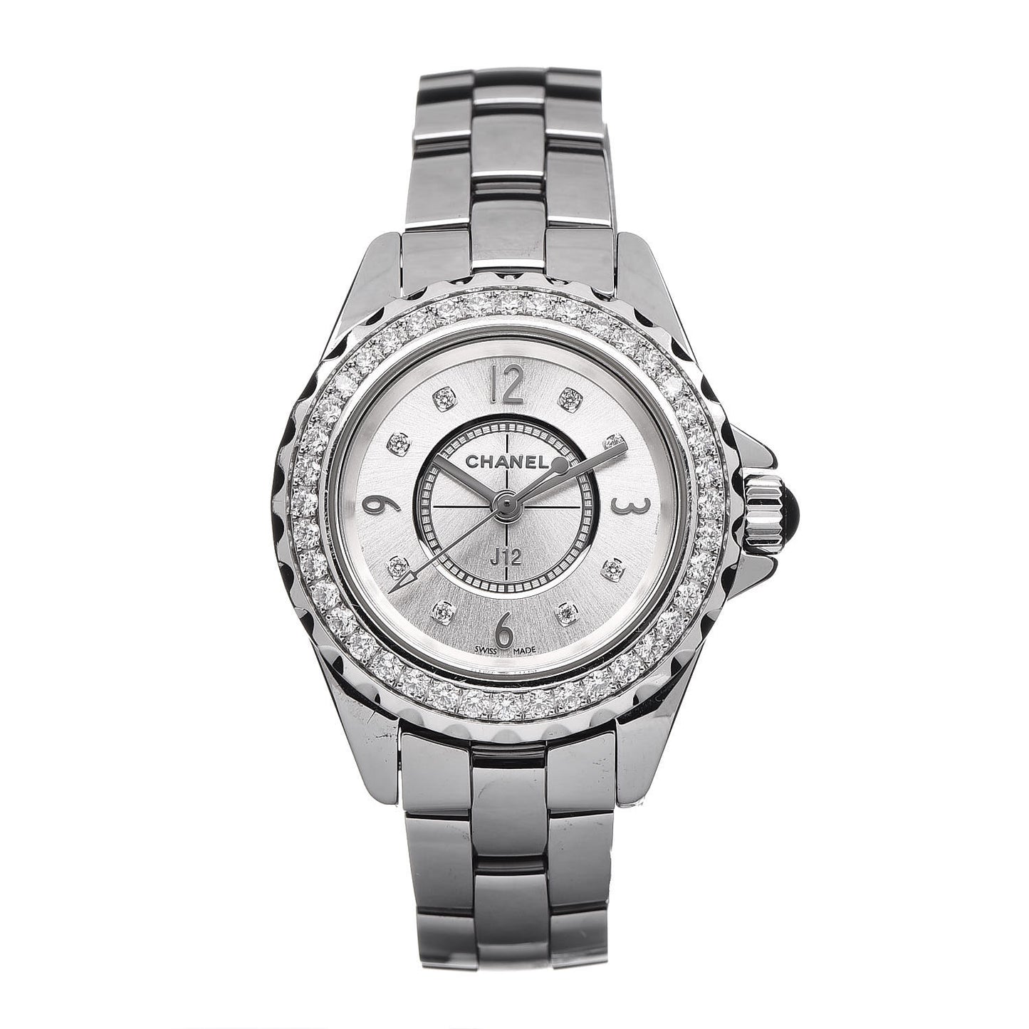 Titanium Ceramic Diamond Bezel 29mm J12 Quartz Watch