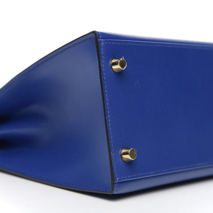 Hermes Tadelakt Kelly Sellier 28 Bleu Electrique 8 of 10