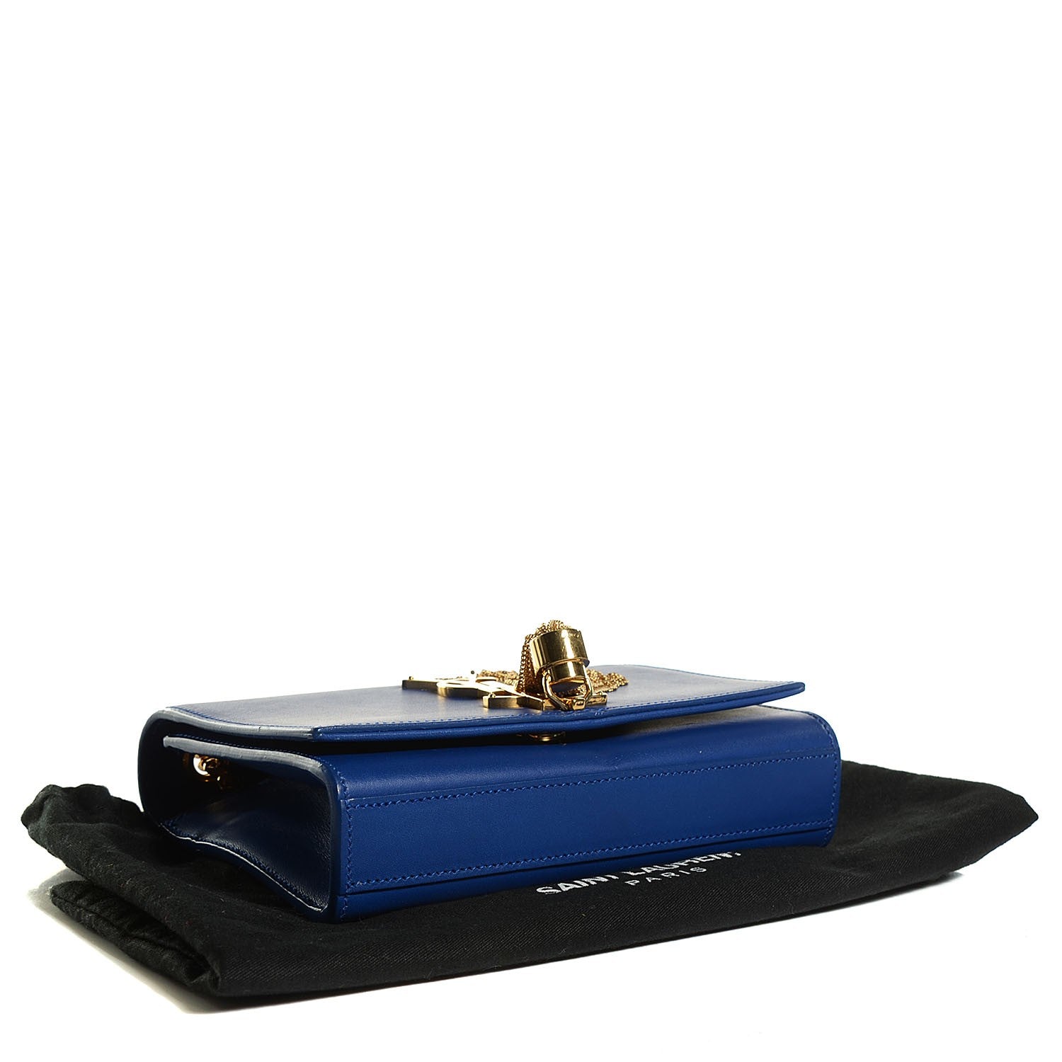 Saint Laurent Calfskin Small Classic Monogram Kate Tassel Satchel Royal Blue 4 of 8