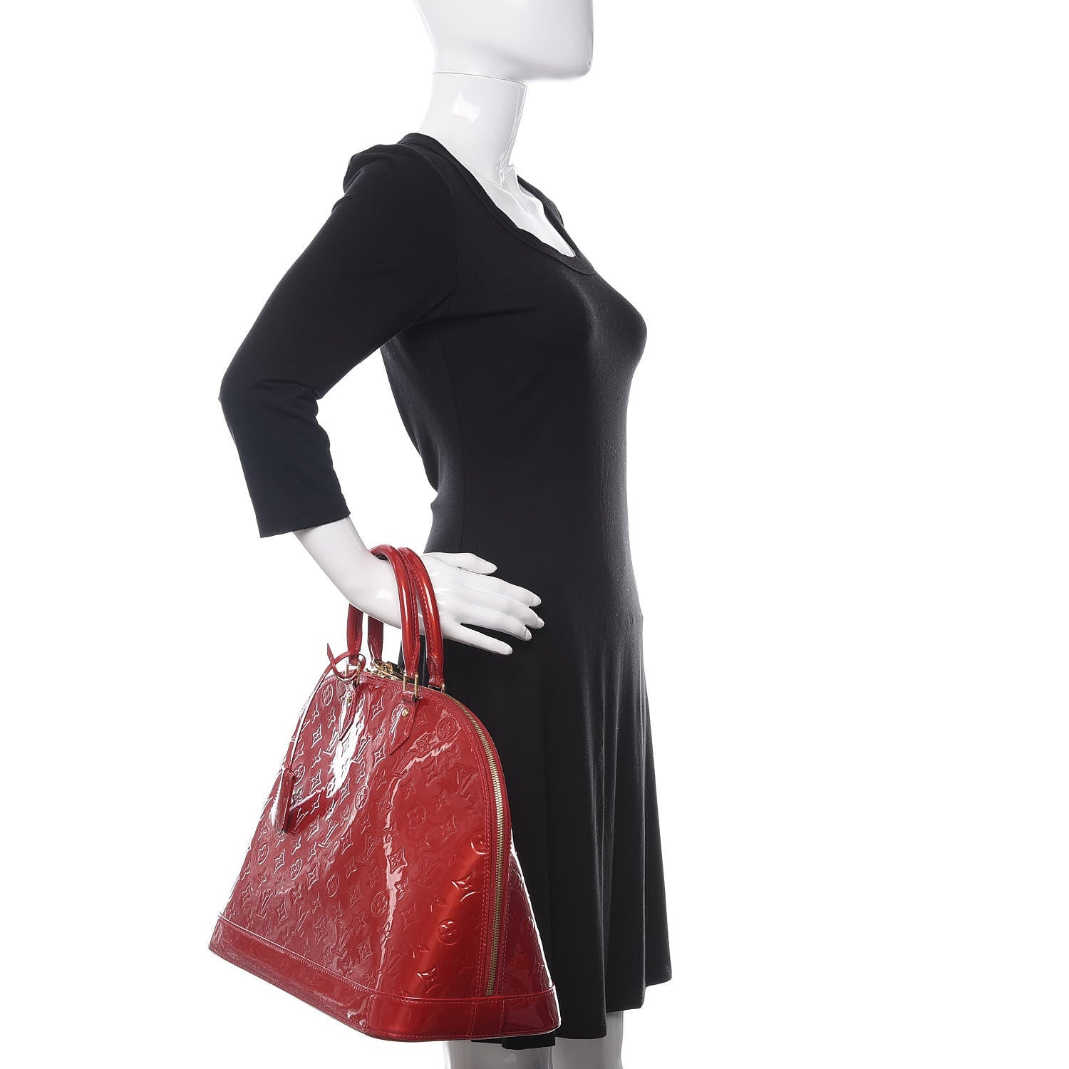 Louis Vuitton Vernis Alma GM Pomme D'Amour 2 of 11