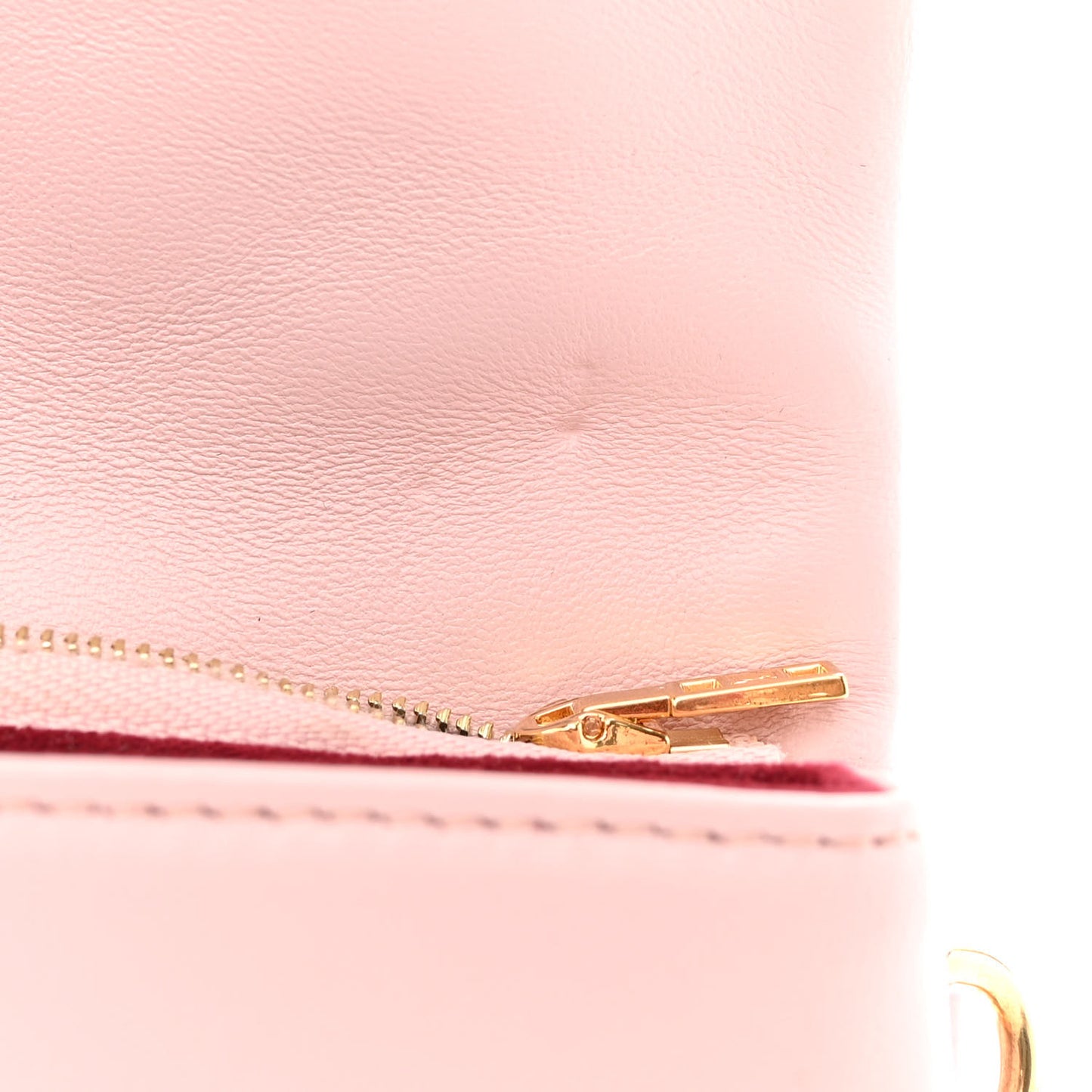 Lambskin Embossed Monogram Pochette Coussin Rose