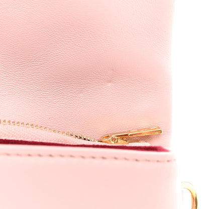 Louis Vuitton Lambskin Embossed Monogram Pochette Coussin Rose 11 of 12