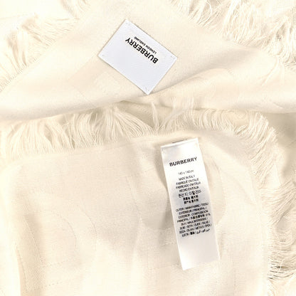 Burberry Silk Burberry England Graphic Square Scarf White Black 3 of 3