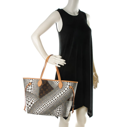 Louis Vuitton Monogram Kusama Waves Neverfull MM White 2 of 7