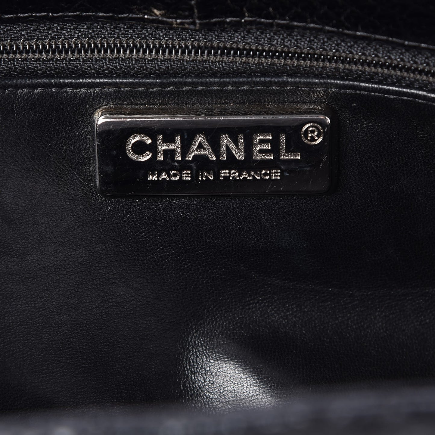 Lizard Quilted Medium Just Mademoiselle Bowling Bag Black