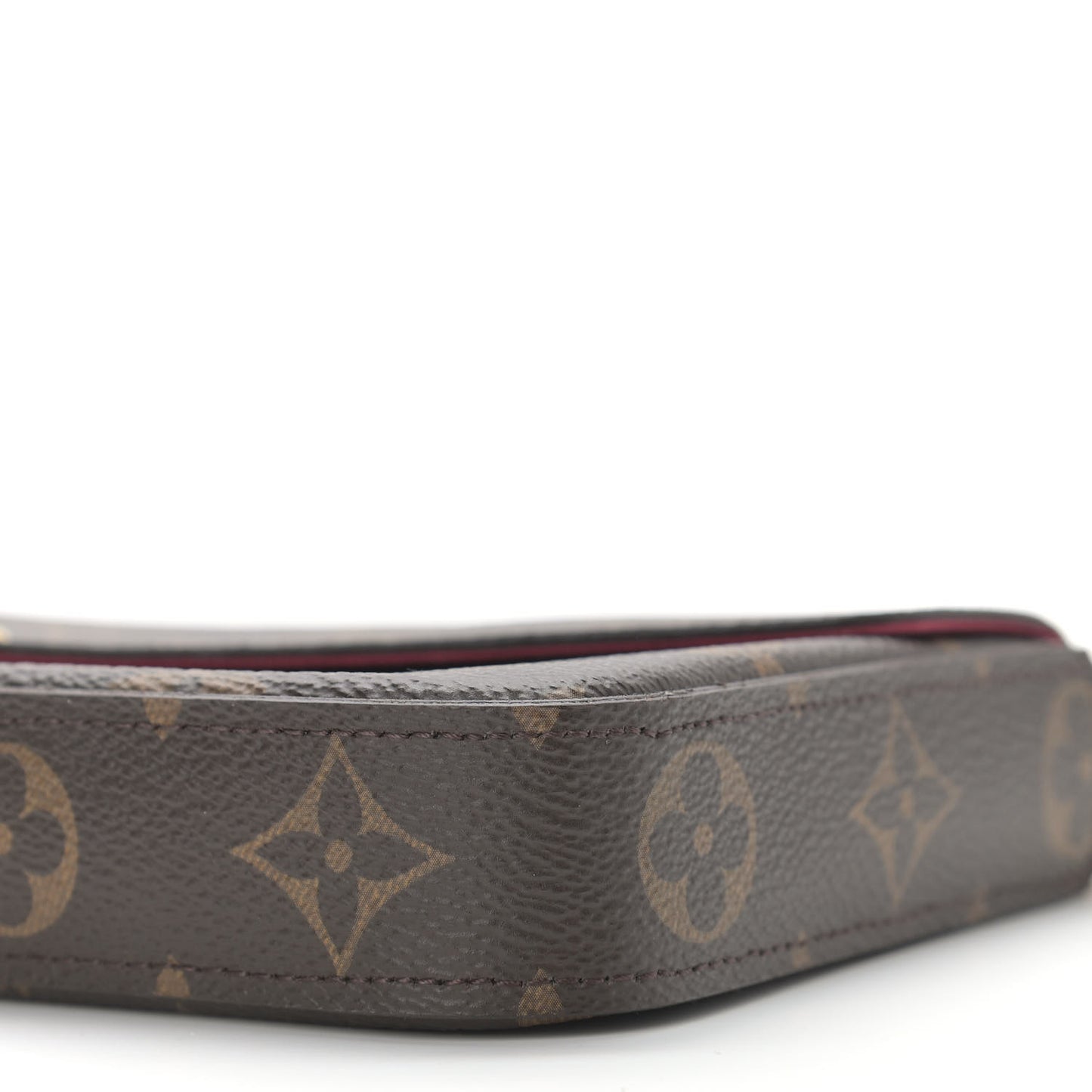 Monogram Pochette Felicie Chain Wallet Fuchsia