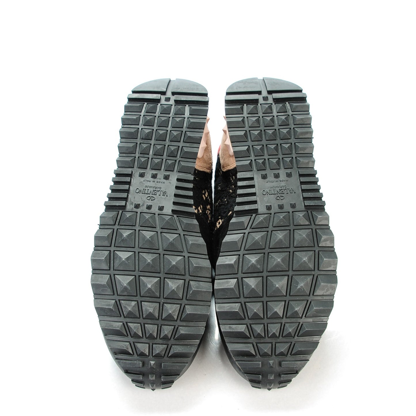 Macrame Lace Suede Womens Rockrunner Sneakers 38 Black