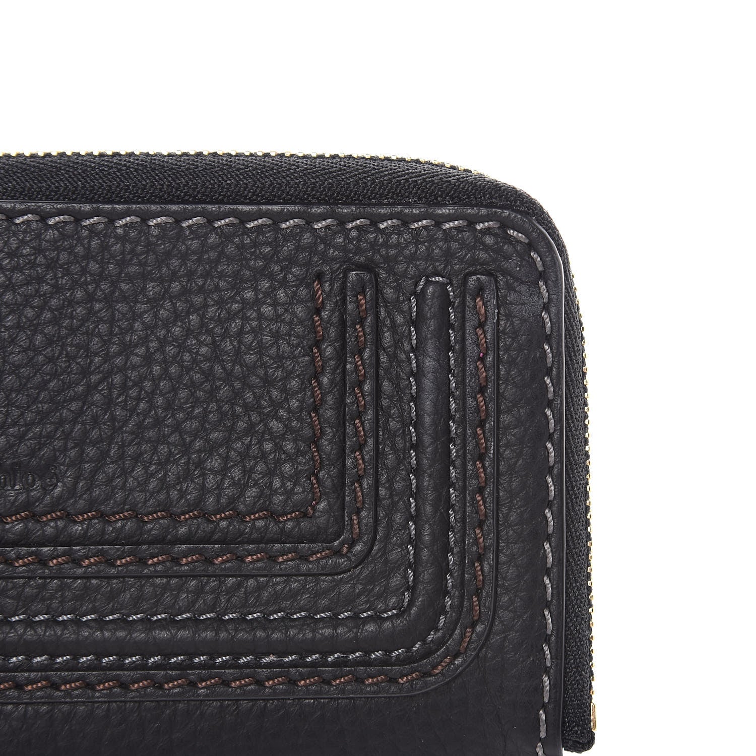 Chloe Grained Calfskin Medium Marcie Zip Card Holder Black 6 of 8