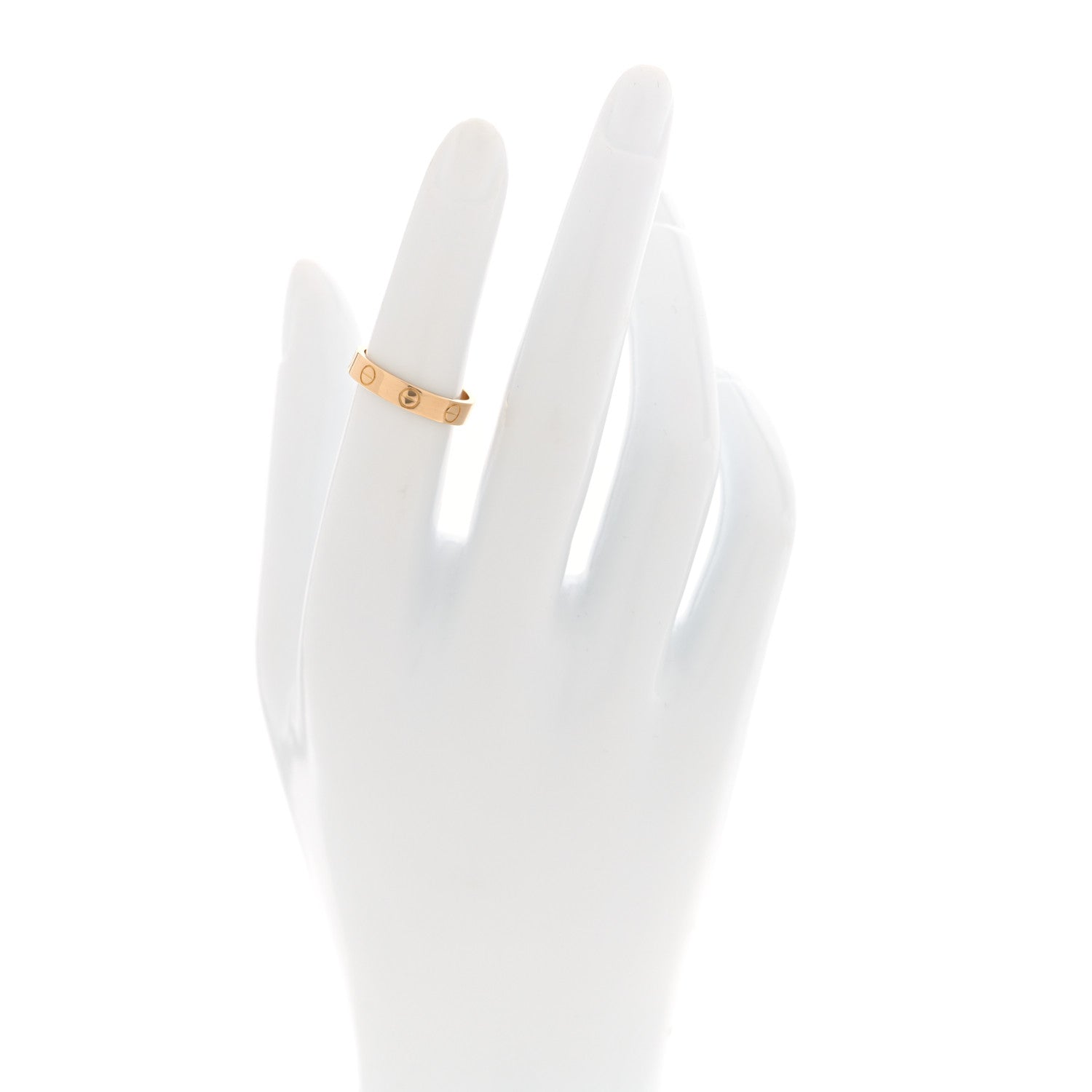 Cartier 18K Yellow Gold 3.5mm LOVE Wedding Band Ring 50 5.25 2 of 5