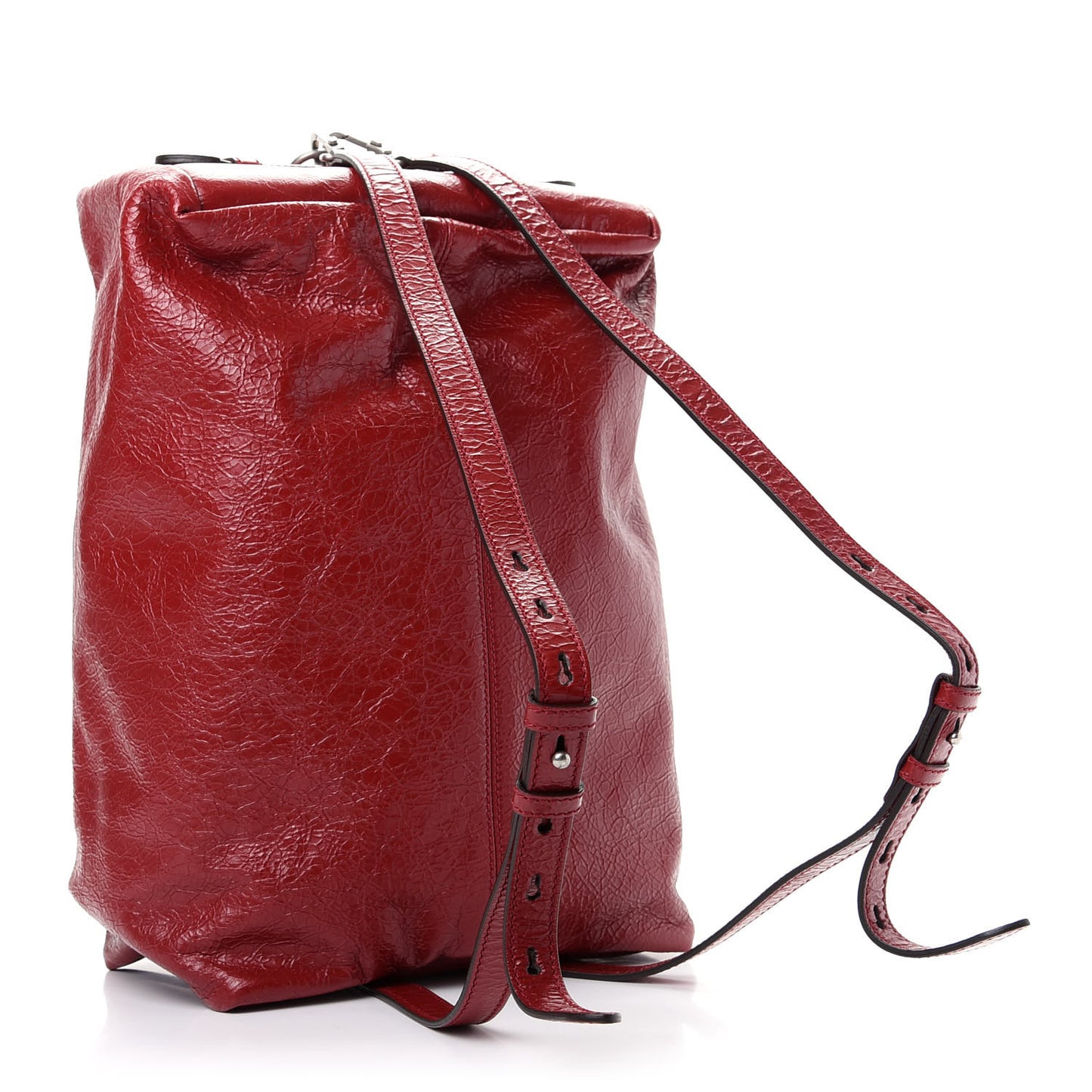 Fluffy Calfskin Morpheus Convertible Backpack Red