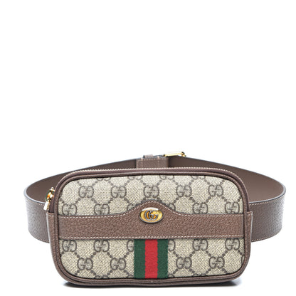 Gucci GG Supreme Monogram Web Small Ophidia Belt Bag 85 34 Dark Brown 1 of 7