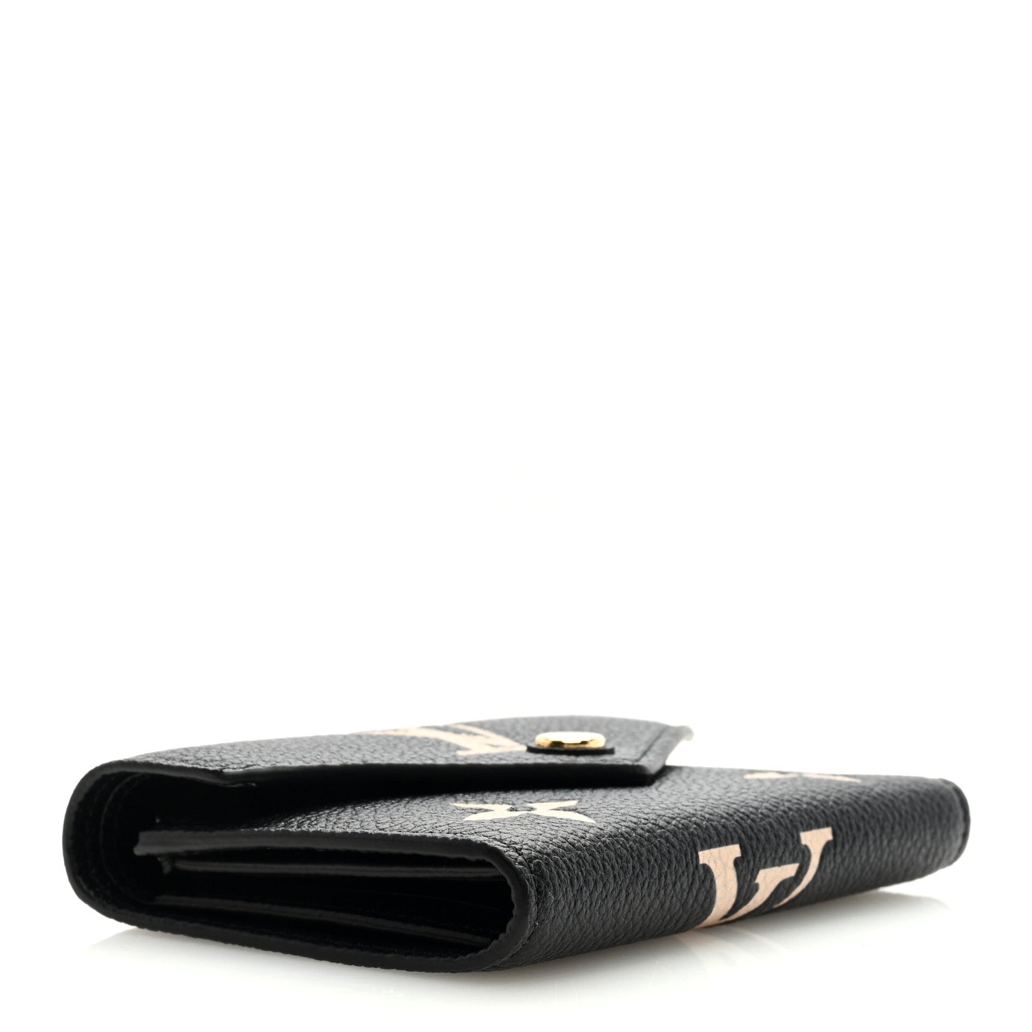 Louis Vuitton Empreinte Monogram Giant Victorine Wallet Black Beige 4 of 6