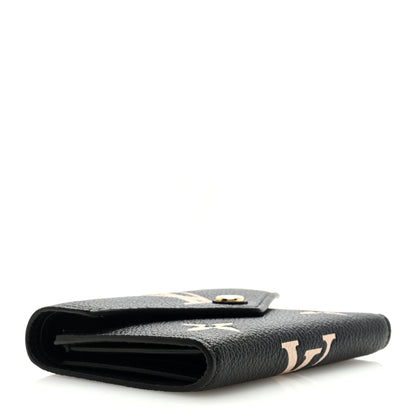 Louis Vuitton Empreinte Monogram Giant Victorine Wallet Black Beige 4 of 6